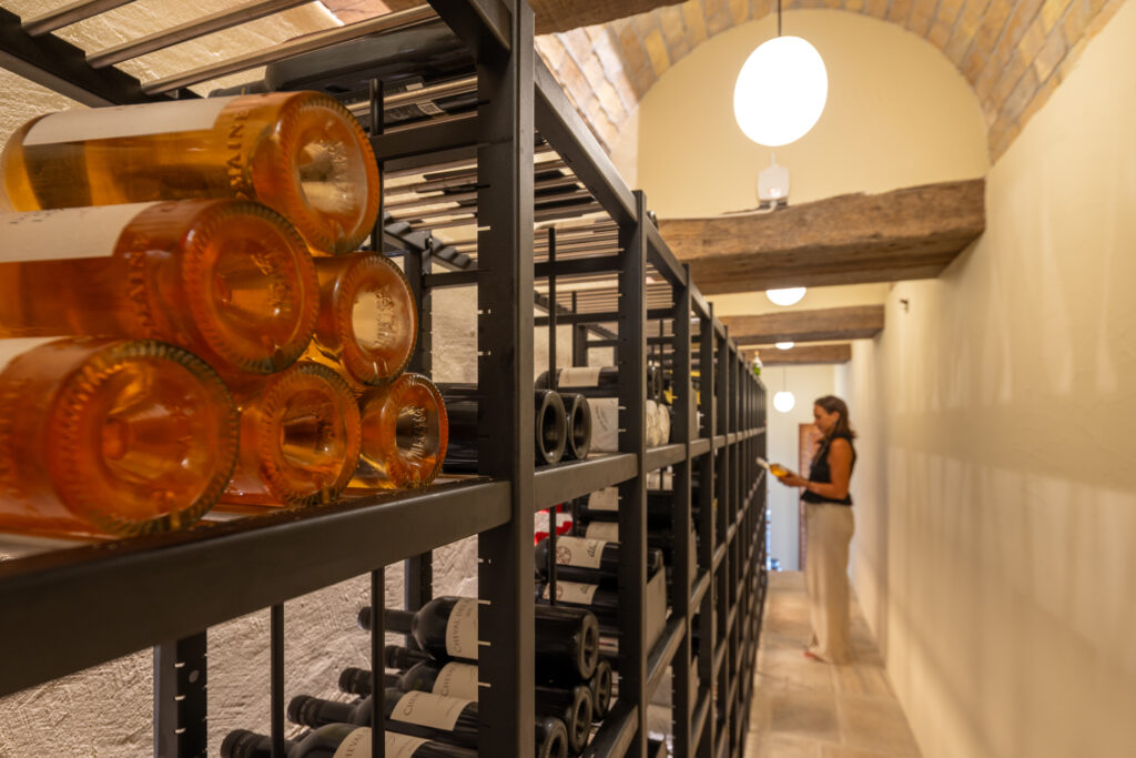 Villa Alice wine cellar